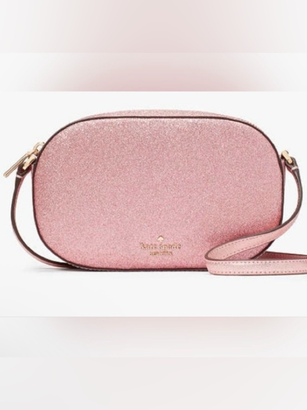 Kate Spade KE459 Glimmer Pink Oval Crossbody NWT
